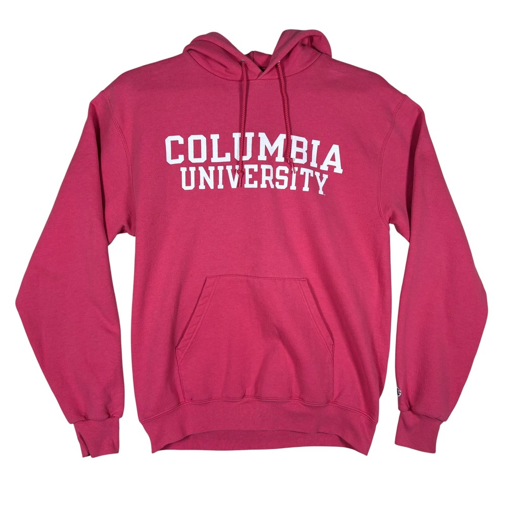 Champion Columbia University Hoodie‎ Pink Teachers College TC Graphic Sweatshirt - Picture 2 of 13